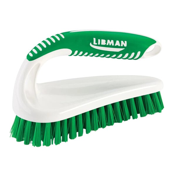 a green and white brush