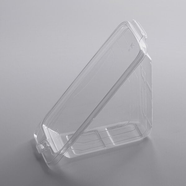 a clear plastic container with a clear lid