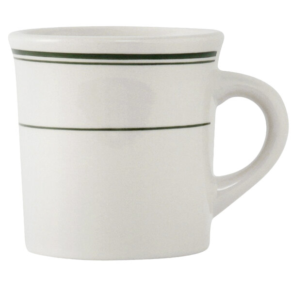 13oz Green Glazed Ceramic Tea Mug With Tea Bag Holder - Buy 13oz