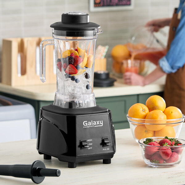 Galaxy GBB640T2J 3 1/2 hp Commercial Blender with Toggle Control and 2 64 oz. Tritan™ Plastic Jars - 120V