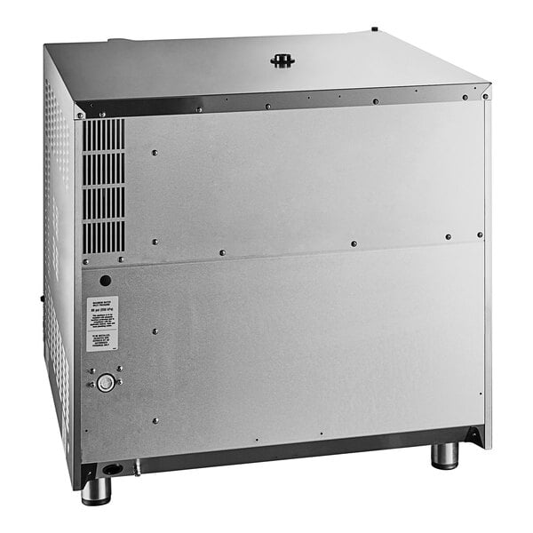 A grey rectangular Moffat Turbofan convection oven with a black border and buttons.