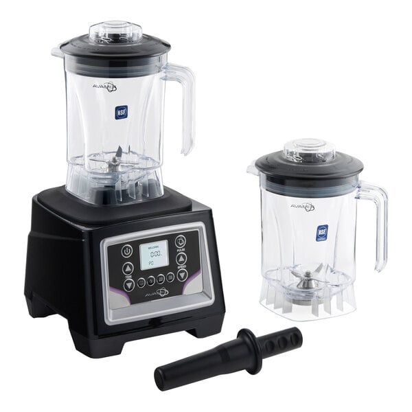 AvaMix BX1100P2J 3 1/2 hp Commercial Blender with Programmable Touchpad Control, Timer and 2 48 oz. Tritan™ Plastic Jars - 120V