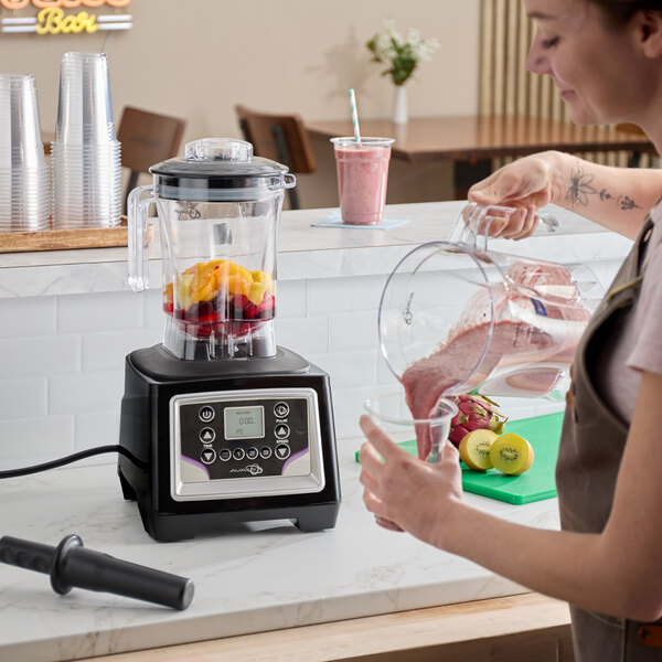 AvaMix BX1100P2J 3 1/2 hp Commercial Blender with Programmable Touchpad Control, Timer and 2 48 oz. Tritan™ Plastic Jars - 120V