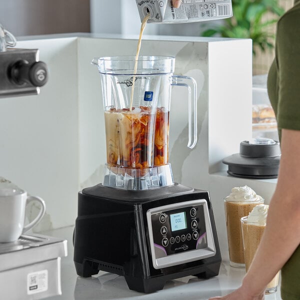 AvaMix BX2100P 3 1/2 hp Commercial Blender with 8-Speed Programmable Touchpad Control, Timer and 64 oz. Tritan™ Plastic Jar - 120V