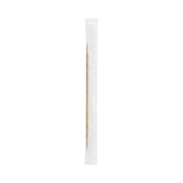 Choice 2 1/2" Mint Plastic Wrapped Round Toothpicks in Dispenser Box - 1,000/Box