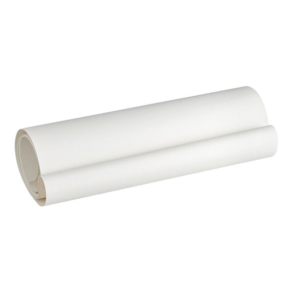 A rolled white conveyor belt designed for use with the Estella DSF94 dough sheeter.