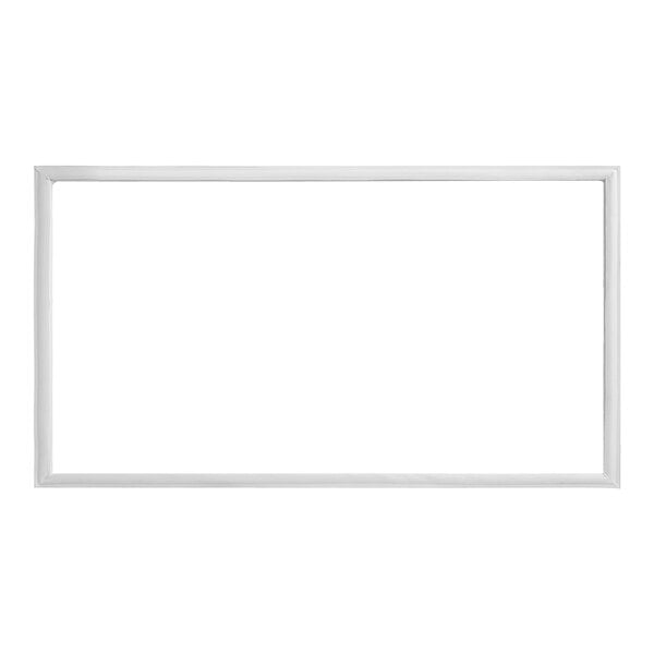 A white rectangular replacement gasket for a Galaxy CF10HC chest freezer.
