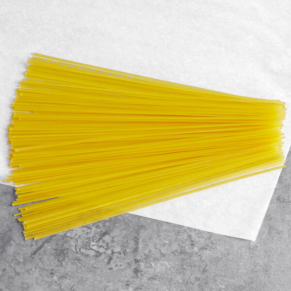 a bunch of yellow spaghetti