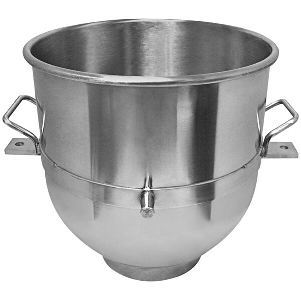 a large metal bowl with handles