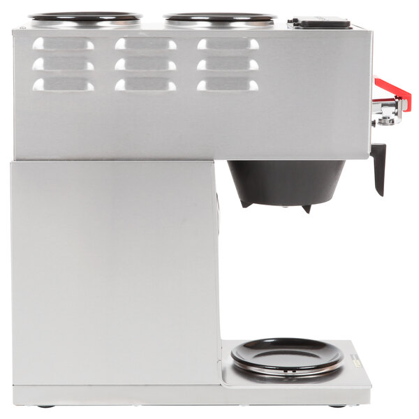 A silver Bloomfield automatic coffee machine with black accents.