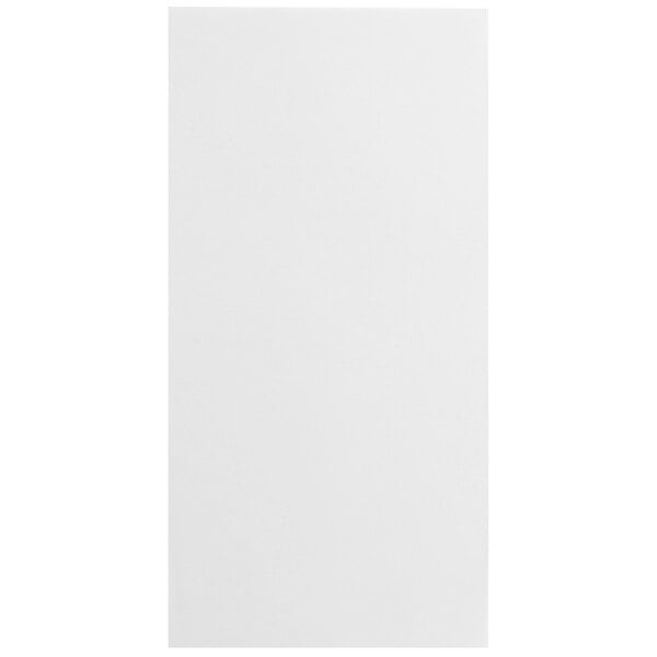 A white rectangular object with black lines on a white background.