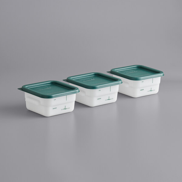 Carlisle 6 Qt. Clear Square Polycarbonate Food Storage Container