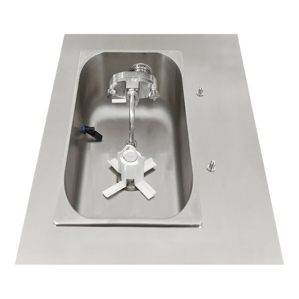 Spaceman 6236A-C Pressurized Single Flavor High Output Countertop Soft Serve Ice Cream Machine with 1 Hopper - 208-230V