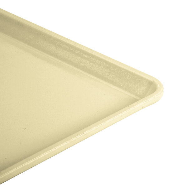 A white Cambro dietary tray with a rectangular shape.