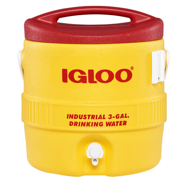 IGLOO 431 Beverage Cooler,3 gal.,Yellow 