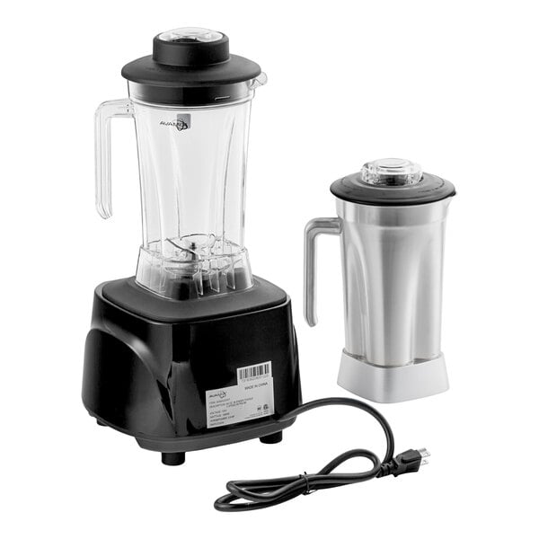 AvaMix BX2000TS 3 1/2 hp Commercial Blender with Toggle Control, 64 oz. Stainless Steel Jar, and 64 oz. Tritan™ Plastic Jar - 120V