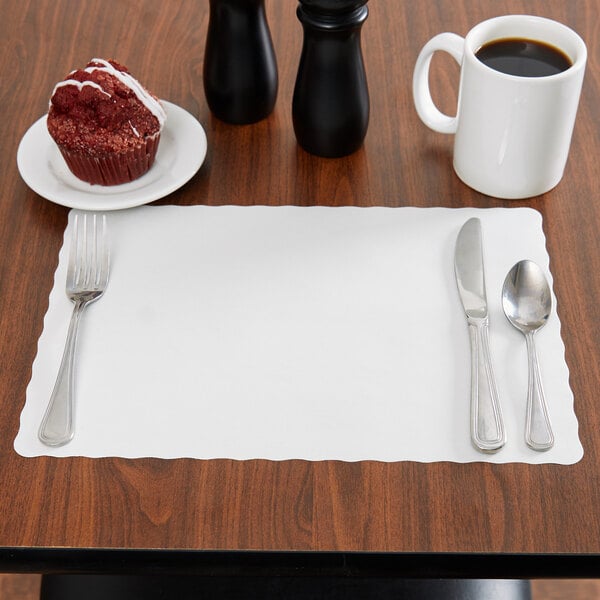 Off White 10 X 14 Colored Paper Placemat Economy Placemats   1117658 