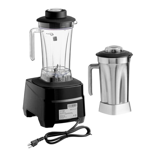 AvaMix BX2100ES 3 1/2 hp Commercial Blender with Touchpad Control, Timer, 64 oz. Stainless Steel Jar, and 64 oz. Tritan™ Plastic Jar - 120V