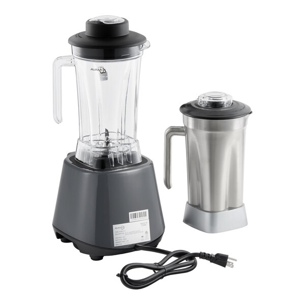 AvaMix BL2VS64S 2 hp Commercial Blender with Toggle Control, Variable Speed, 64 oz. Stainless Steel Jar, and 64 oz. Tritan™ Plastic Jars - 120V