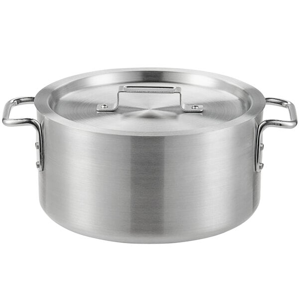 Choice 10 Qt. Aluminum Sauce Pot with Cover