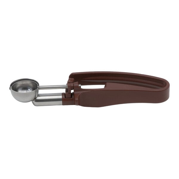 Vollrath 47403 Jacob's Pride® #70 Brown Squeeze Handle Disher - 0.47 oz.