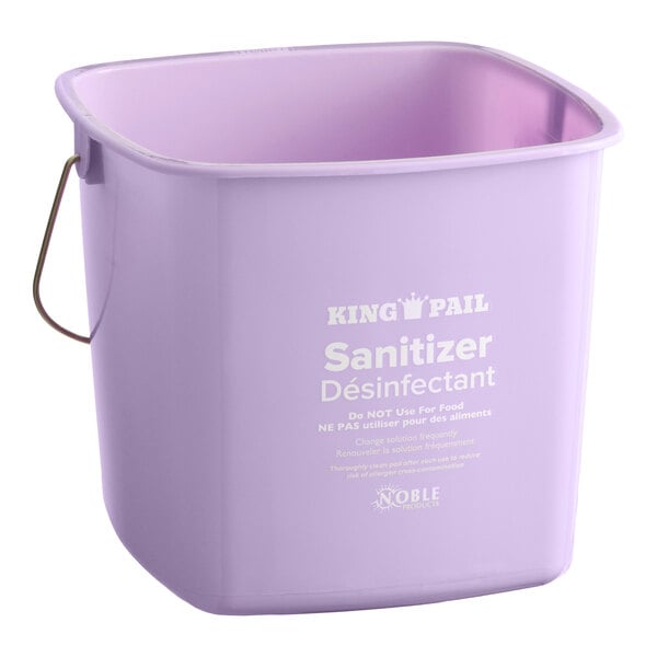 Noble King-Pail 6 Qt. Purple Allergen-Free Sanitizing Pail