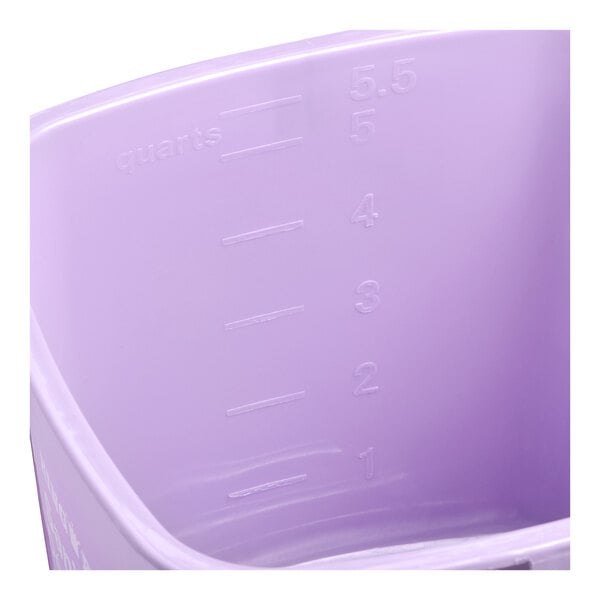 Noble King-Pail 6 Qt. Purple Allergen-Free Sanitizing Pail