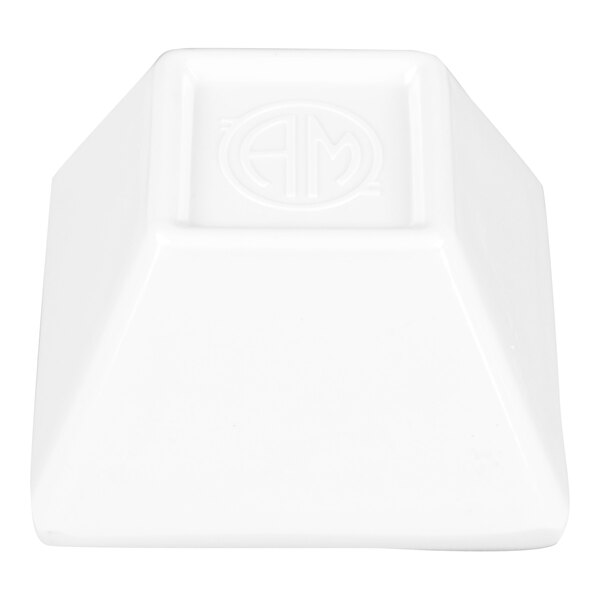 American Metalcraft MELSC20 2.4 oz. White Melamine Square Sauce Cup - 12/Case