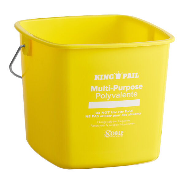 Noble King-Pail 3 Qt. Yellow Cleaning Pail