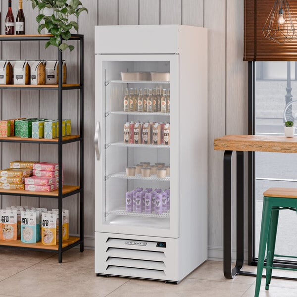 Beverage-Air MMR19HC-1-W MarketMax 27" White Merchandising Refrigerator with White Interior