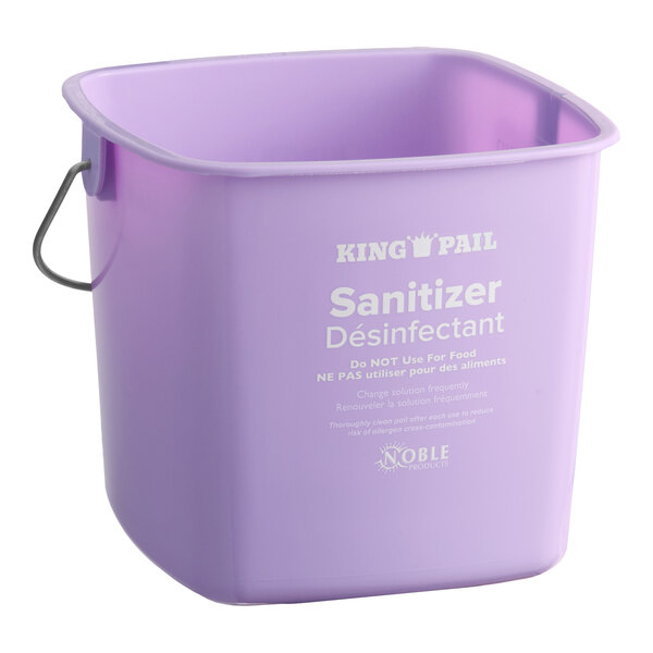 Noble King-Pail 3 Qt. Purple Allergen-Free Sanitizing Pail