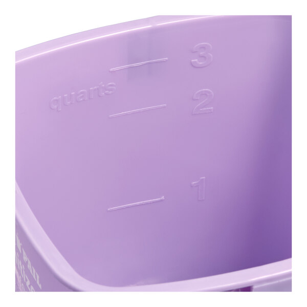 Noble King-Pail 3 Qt. Purple Allergen-Free Sanitizing Pail