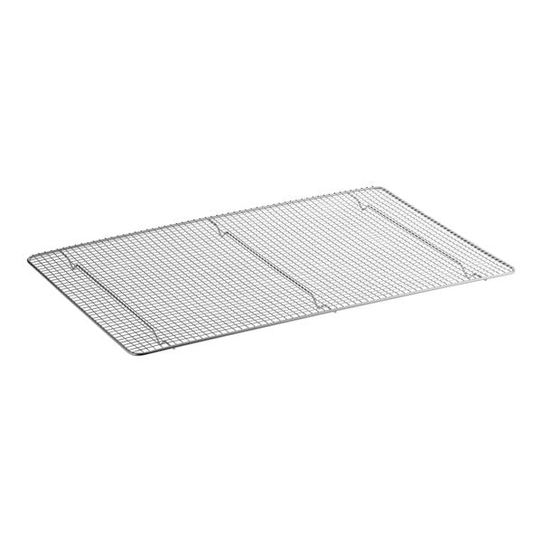 Baker's Lane 16 7/16" x 24 1/2" Stainless Steel Footed Wire Cooling Rack for Full Size Sheet Pan