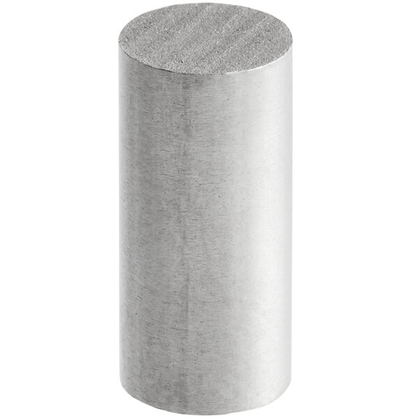 A silver cylindrical positioning pin with a thin cylindrical surface.