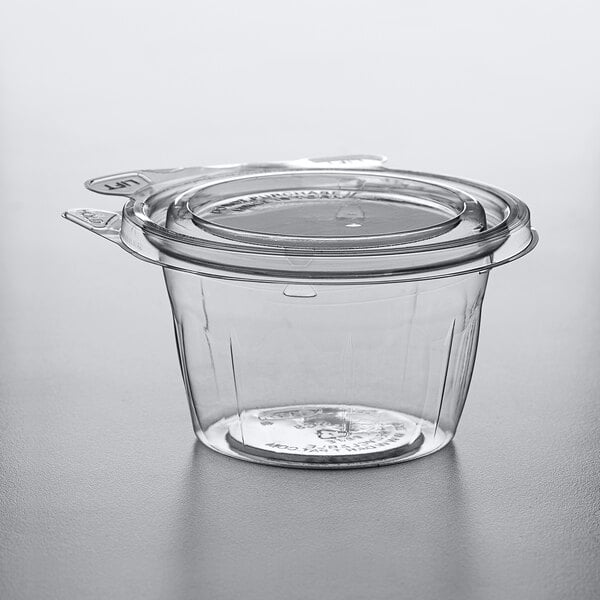 Tamper Tek 11 oz Clear Plastic Parfait Cup - with Lid, Tamper