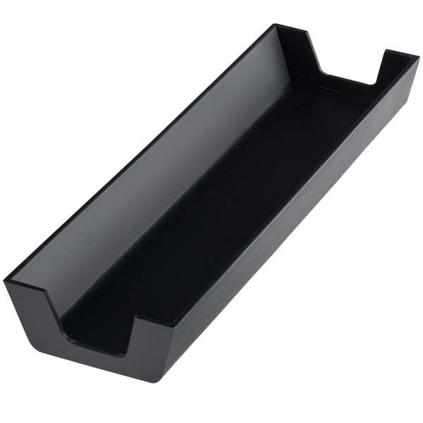 A black rectangular Cal-Mil bagel sleeve with a handle.