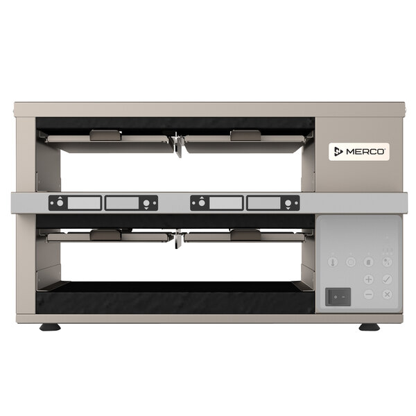 A MercoEco holding cabinet with two shelves.