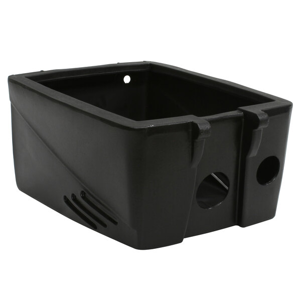 A black plastic base with holes for a Mytee HP60 Spyder extractor.