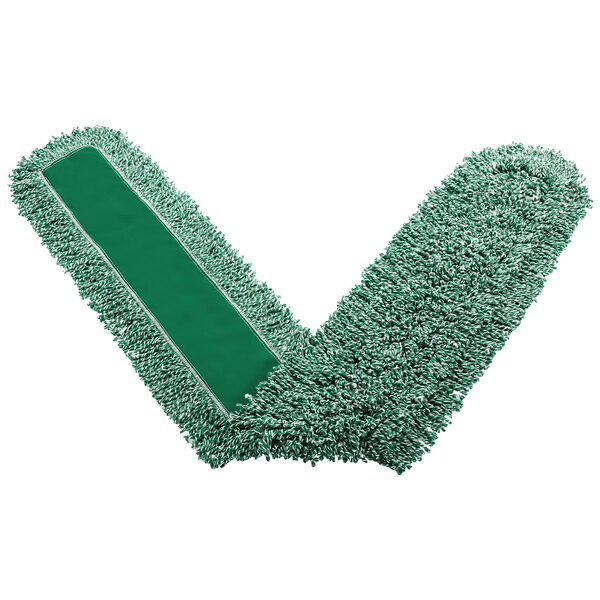 Rubbermaid FGJ85900GR00 72" Green Microfiber Loop Dust Mop