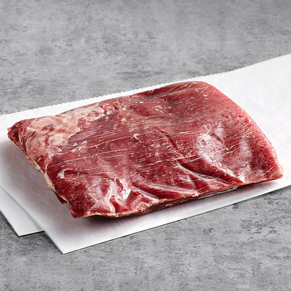 Raw flank steak