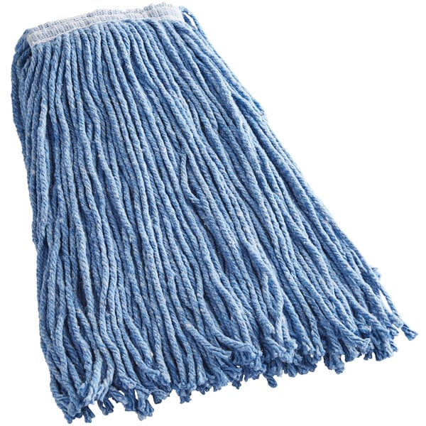 blue cotton blend mop head
