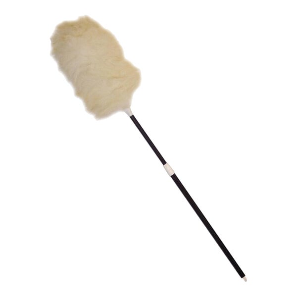 A lambswool duster with an extendable black handle.