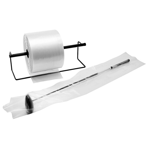 a roll of plastic wrap