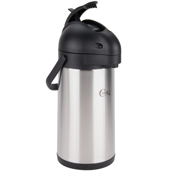 Choice 2.5 Liter Stainless Steel Lined Airpot with Lever