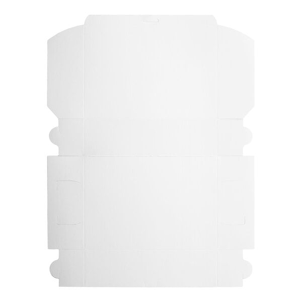 14" x 10" x 4" White Customizable Cake / Bakery Box - 100/Bundle