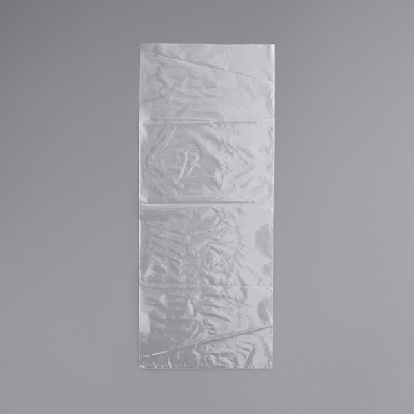 A rectangular clear plastic bag.