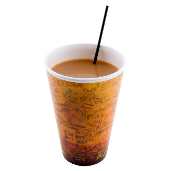 Dart 16U16ESC 16 oz. Fusion Escape Foam Hot Cup 1000/Case