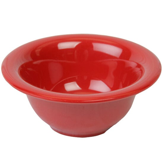 Thunder Group CR5510PR Pure Red 10 oz. Melamine Soup Bowl with 5 3/8 ...