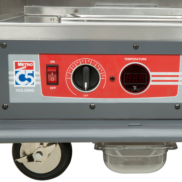 Metro C539HFC4 C5 3 Series Heated Holding with Clear Door Red
