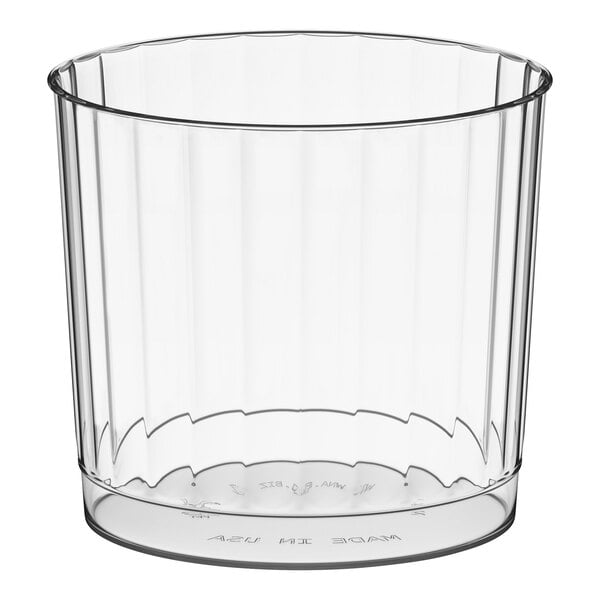 WNA Comet CCR9240 Classicware 9 oz. Rocks Clear Plastic Fluted Tumbler - 240/Case